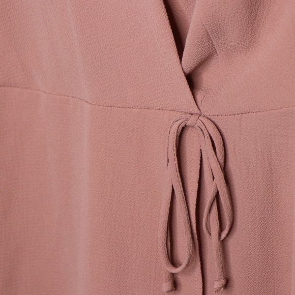 Monteau Pink Wrap Front Dress Size Small - Picture 4 of 7